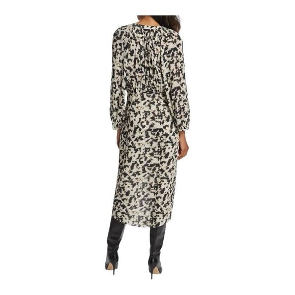 Rails Tyra Cheetah Print Tie-waist Midi Dress Size Small - Picture 3 of 10